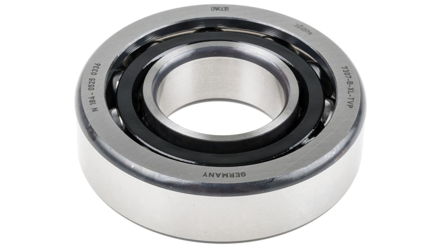 FAG 7307-B-XL-TVP Single Row Angular Contact Ball Bearing- Open Type 35mm I.D, 80mm O.D