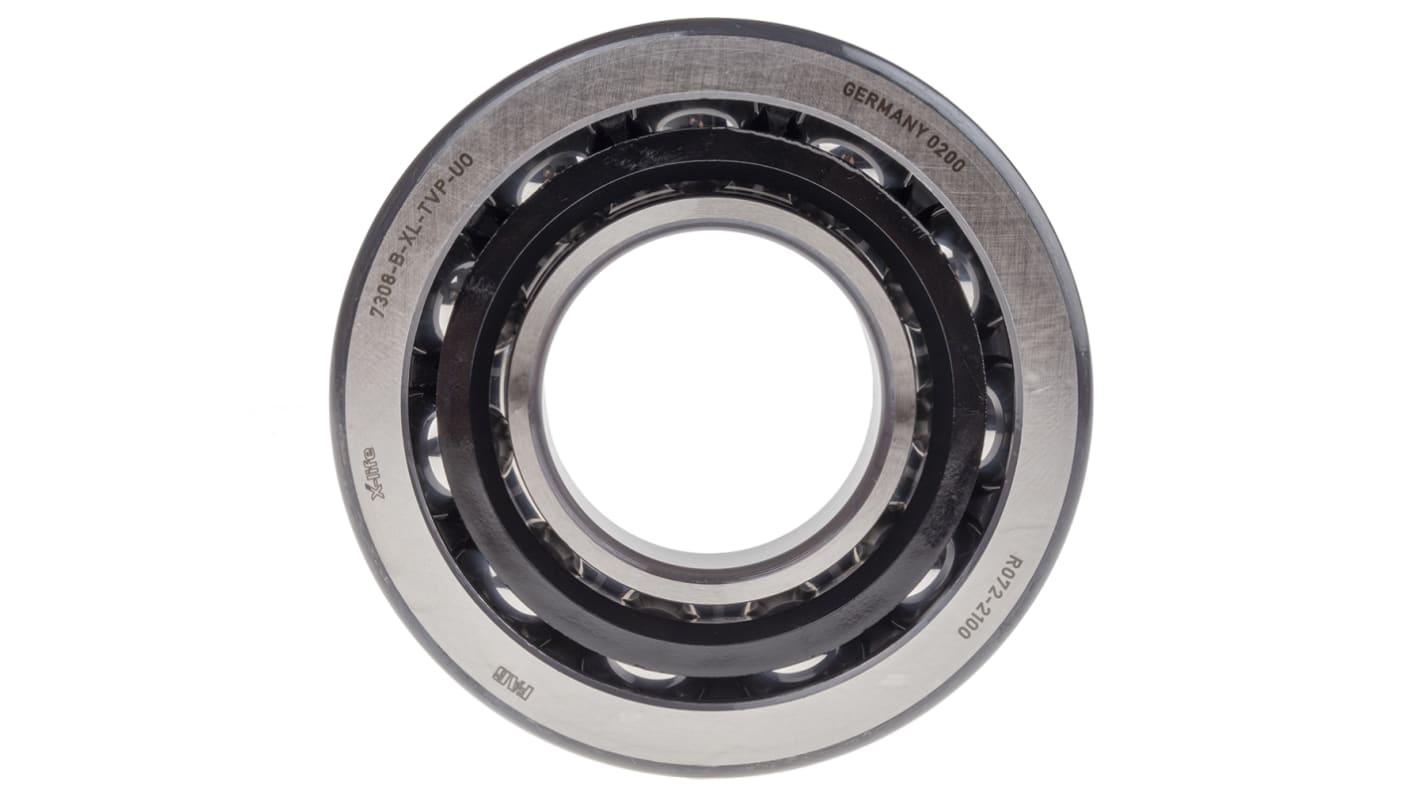 FAG 7308-B-XL-TVP-UO Single Row Angular Contact Ball Bearing- Open Type 40mm I.D, 90mm O.D