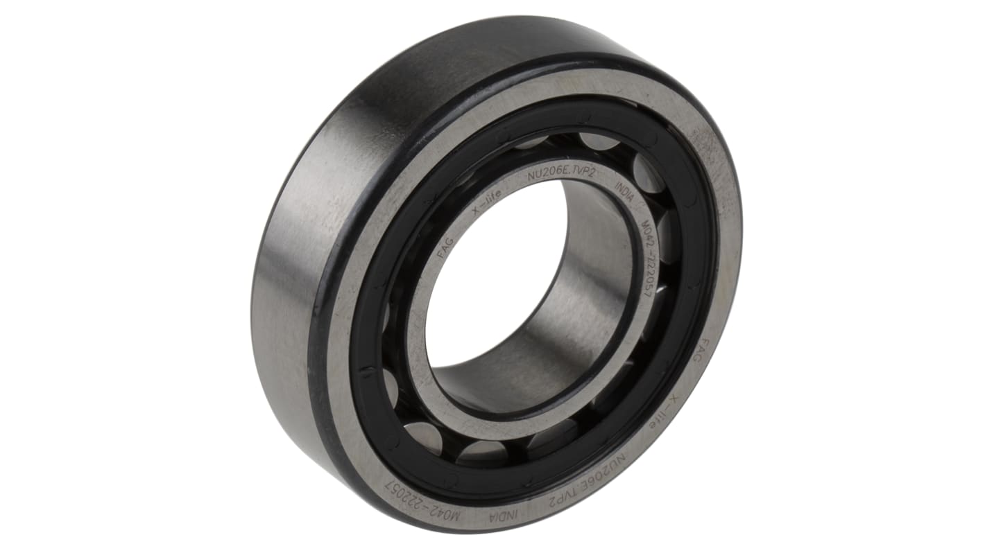 FAG NU206-E-XL-TVP2 30mm I.D Cylindrical Roller Bearing, 62mm O.D | RS