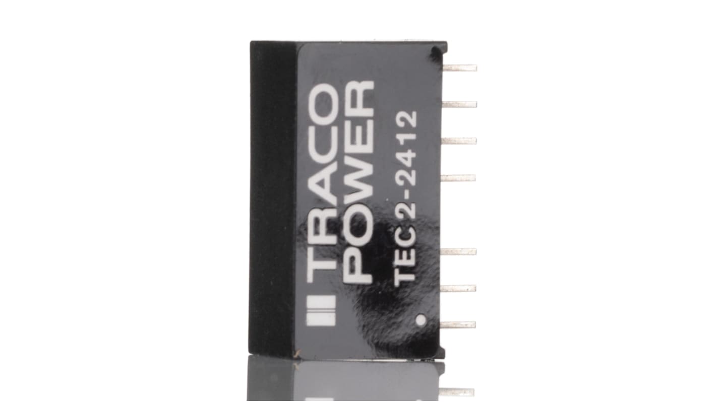 TRACOPOWER DC-DCコンバータ Vout：12V dc 18 → 36 V dc, 2W, TEC 2-2412