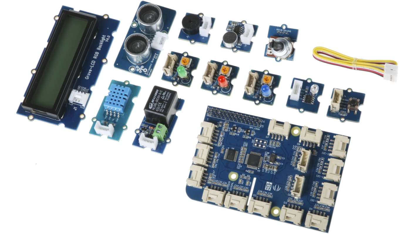 Startovací sada, ATMEGA328, Raspberry Pi, SBC, Mikrokontrolér, GrovePi+ Raspberry Pi, Model A, Model B, Startovací sada