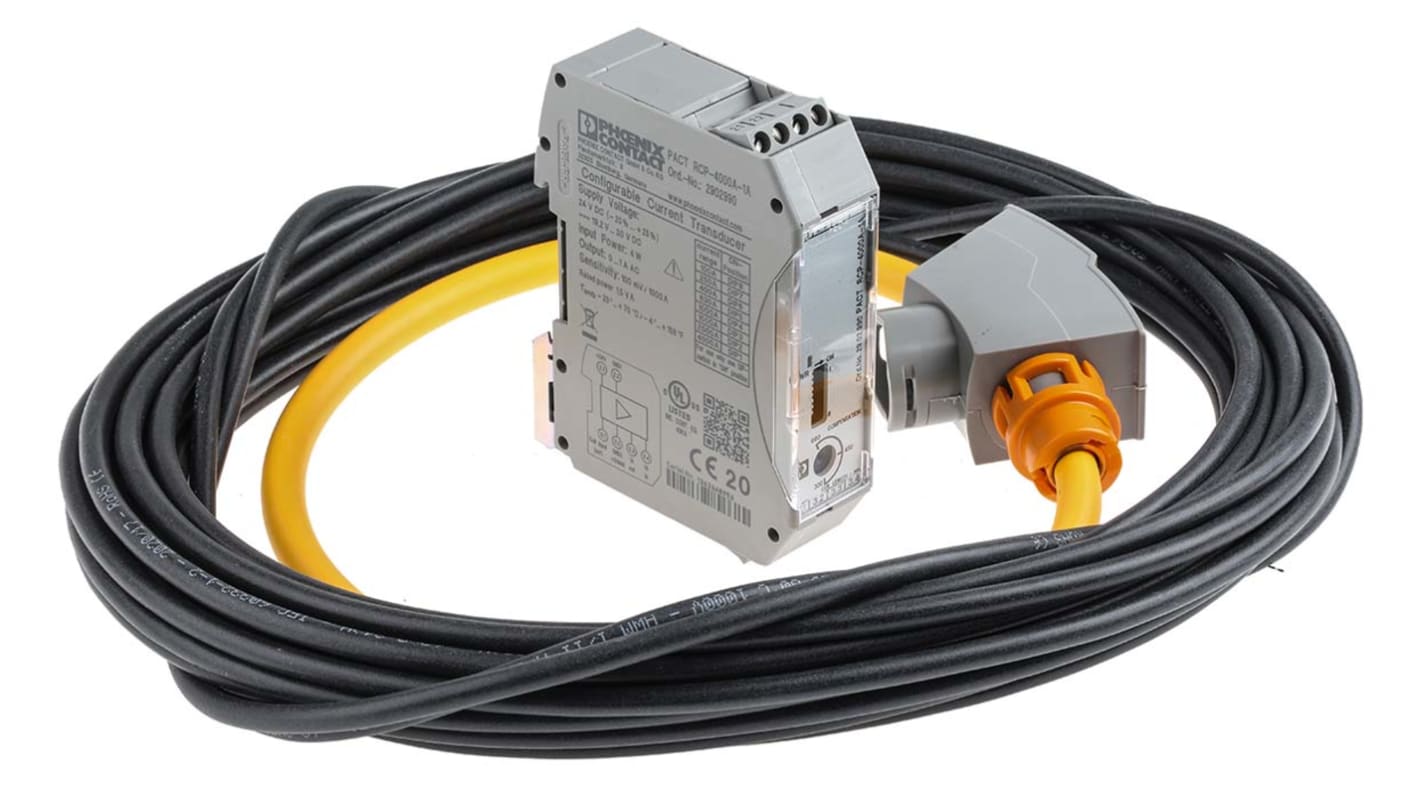 Phoenix Contact PACT RCP Series Rogowski Coil Current Transformer, 1 A Output, 8.3mm Bore