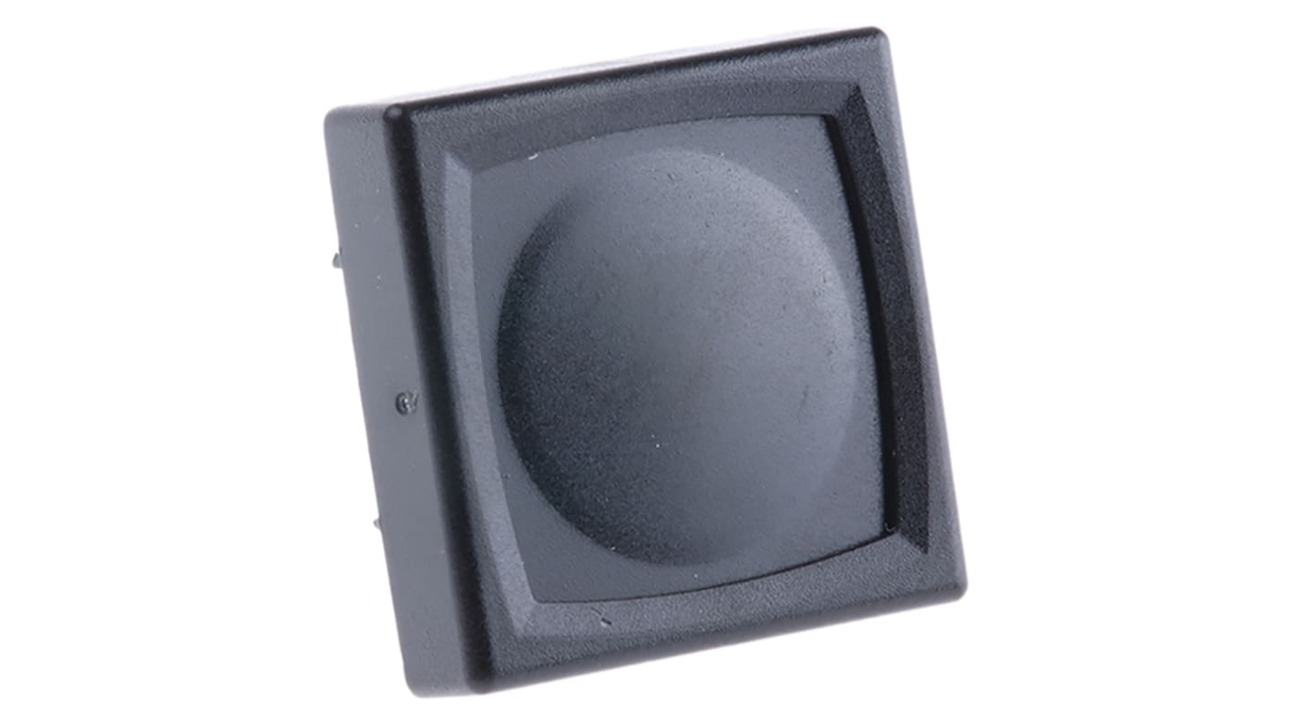 IP65 Black Button Tactile Switch, SPST 80 mA