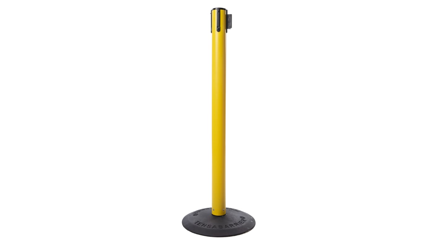 Barriera di sicurezza Tensator in Plastica, col. Nero/Giallo, 64mm x 955mm, Lungh. 2.3m