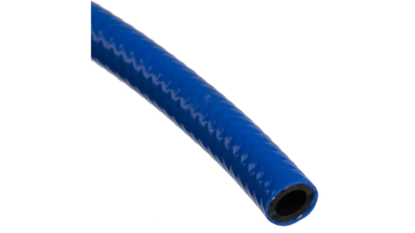 RS PRO PVC, Hose Pipe, 8mm ID, 13mm OD, Blue, 50m
