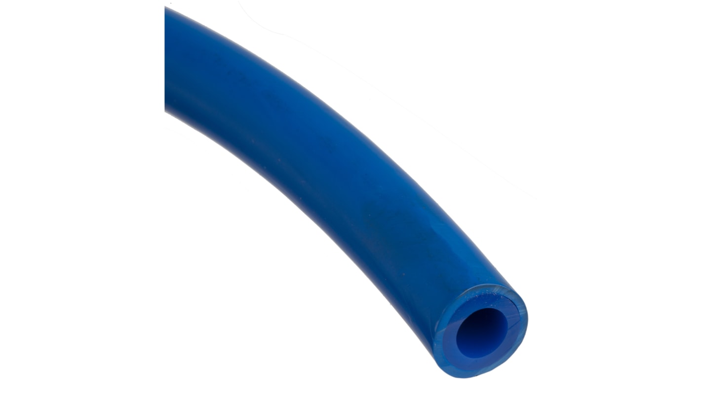 RS PRO Compressed Air Pipe Blue PUR, PVC 12mm x 30m