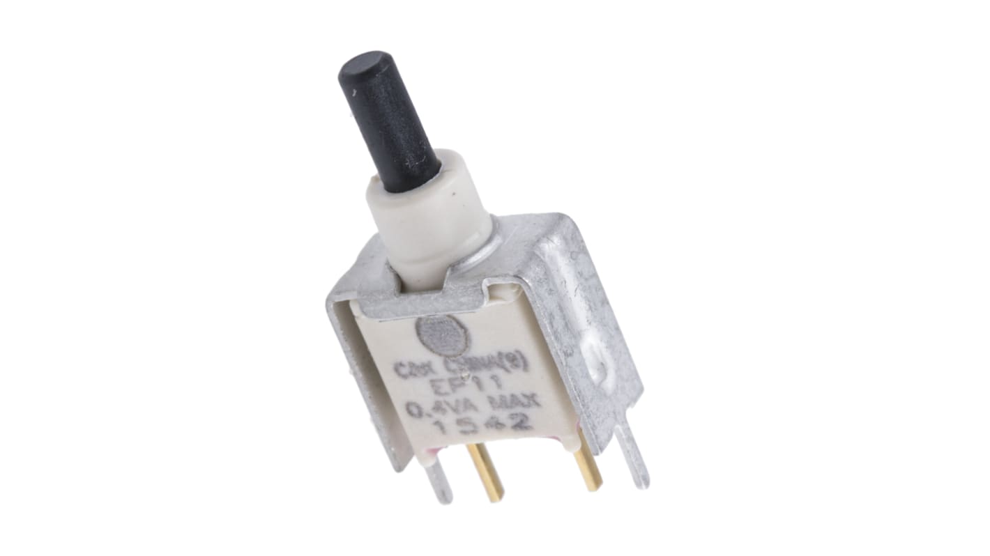 Interruptor de Botón Pulsador En Miniatura C & K, SPST, acción momentánea, 400 mA a 20 V, PCB
