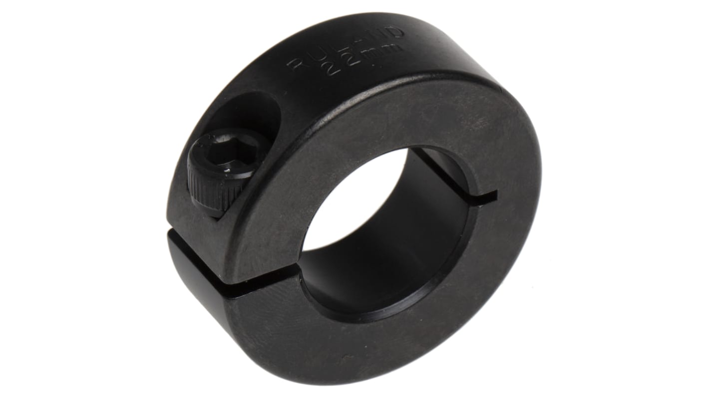 Ruland Shaft Collar One Piece Clamp Screw, Bore 22mm, OD 42mm, W 15mm, Carbon Steel