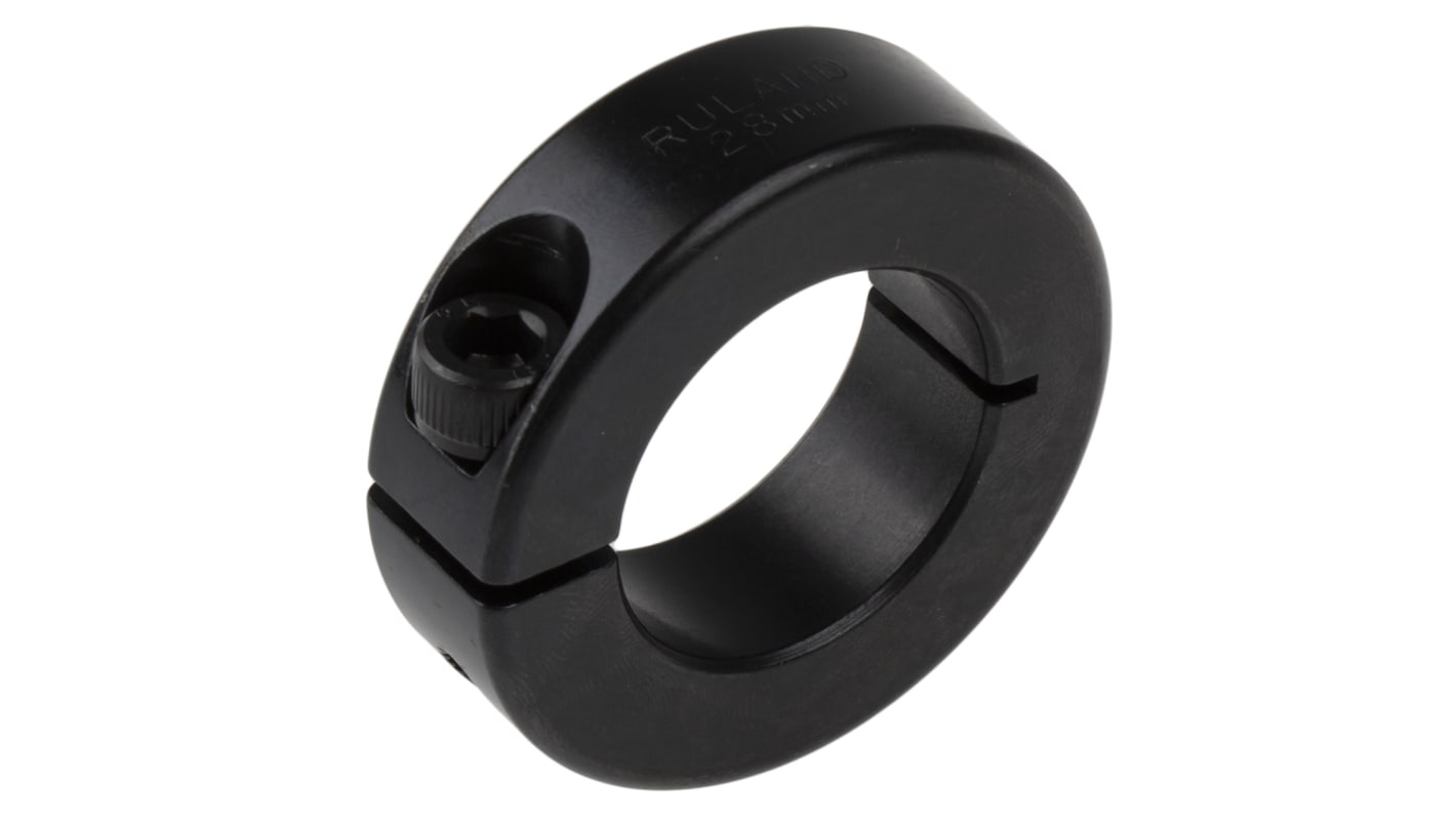 Bague d'arrêt Ruland, 28mm, Une pièce, en Acier carbone