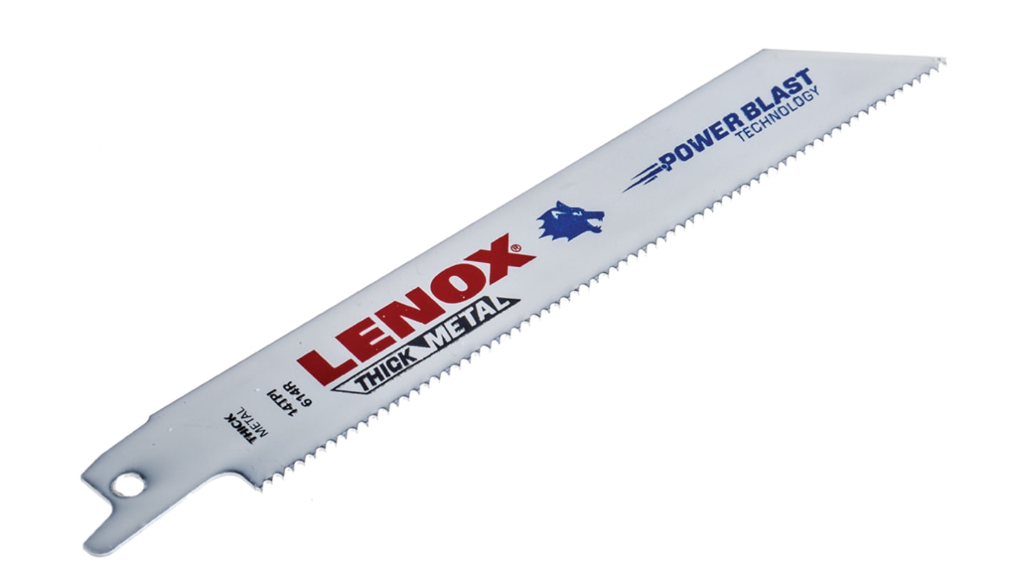 Lenox, 14 Teeth Per Inch 152mm Cutting Length Reciprocating Saw Blade, Pack of 5