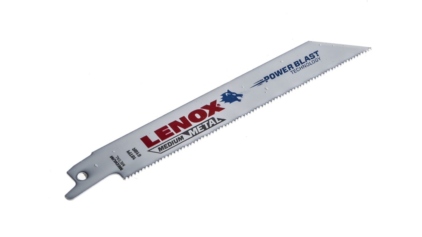 20566618R Lenox, 18 Teeth Per Inch 152mm Cutting Length Reciprocating Saw Blade, Pack of 5 RS