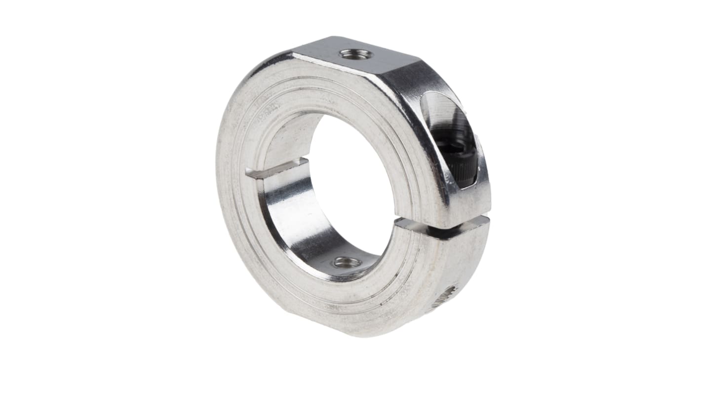 Ruland Shaft Collar One Piece Clamp Screw, Bore 30mm, OD 54mm, W 15mm, Aluminium