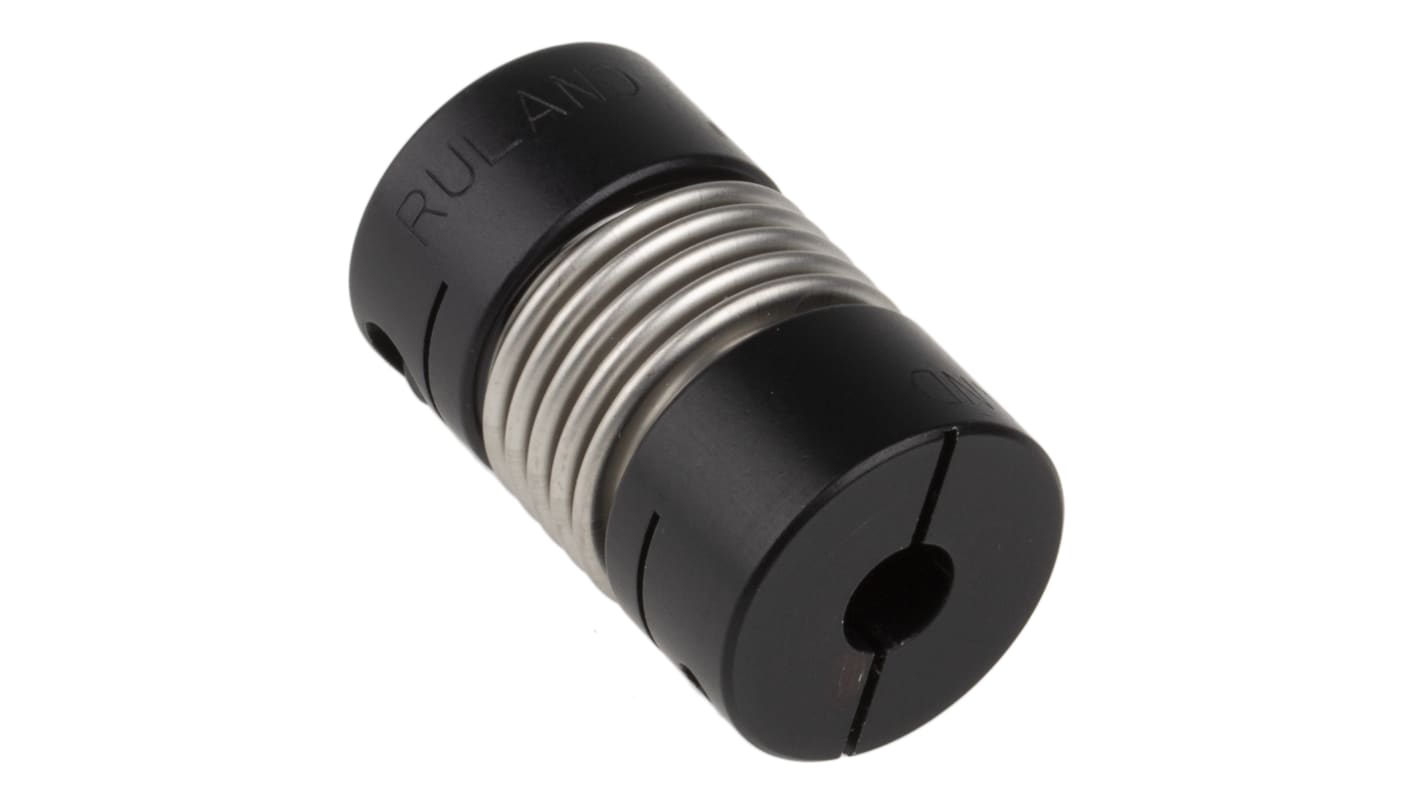 Acoplamiento de fuelle Ruland, Ø de calibre 6mm, Ø exterior 19mm, long. 30.2mm, par 4.5Nm