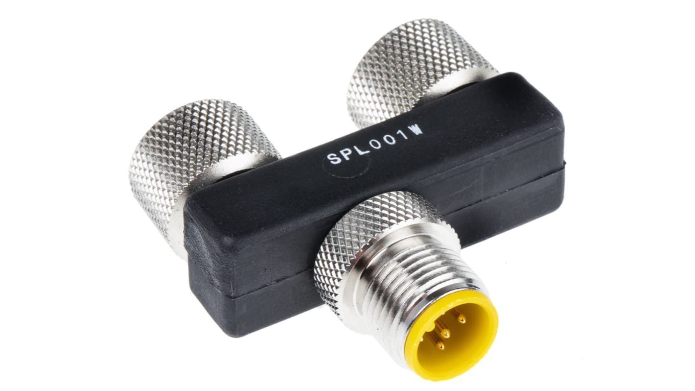 Adaptateur pour connecteur cylindrique Droit Alpha Wire Double M12 5contacts Femelle