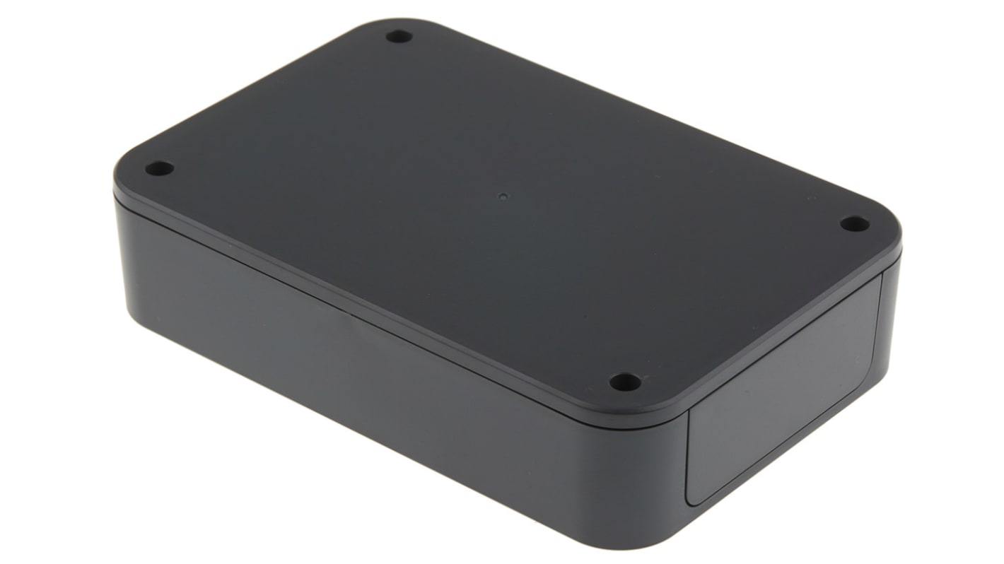 Takachi Electric Industrial PF Series Grey ABS Enclosure, IP40, Grey Lid, 150 x 100 x 35mm