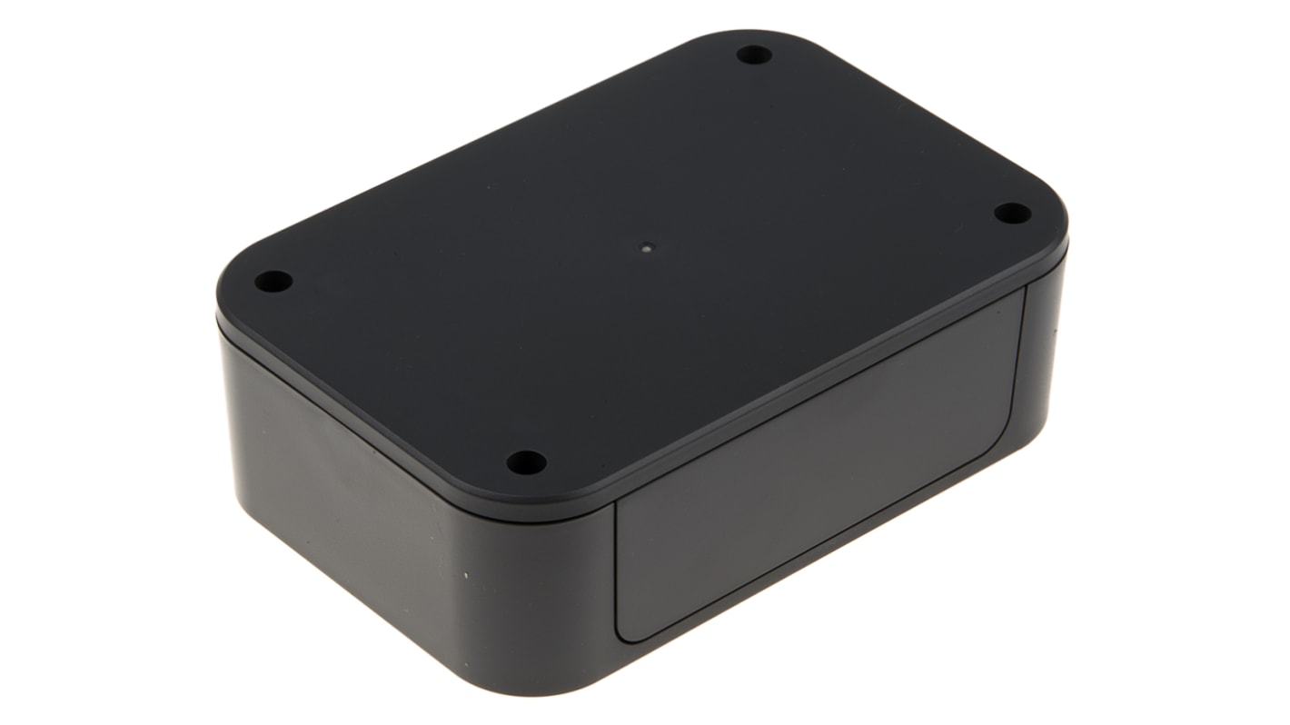 Takachi Electric Industrial PF Series Grey ABS Enclosure, IP40, Grey Lid, 85 x 125 x 40mm