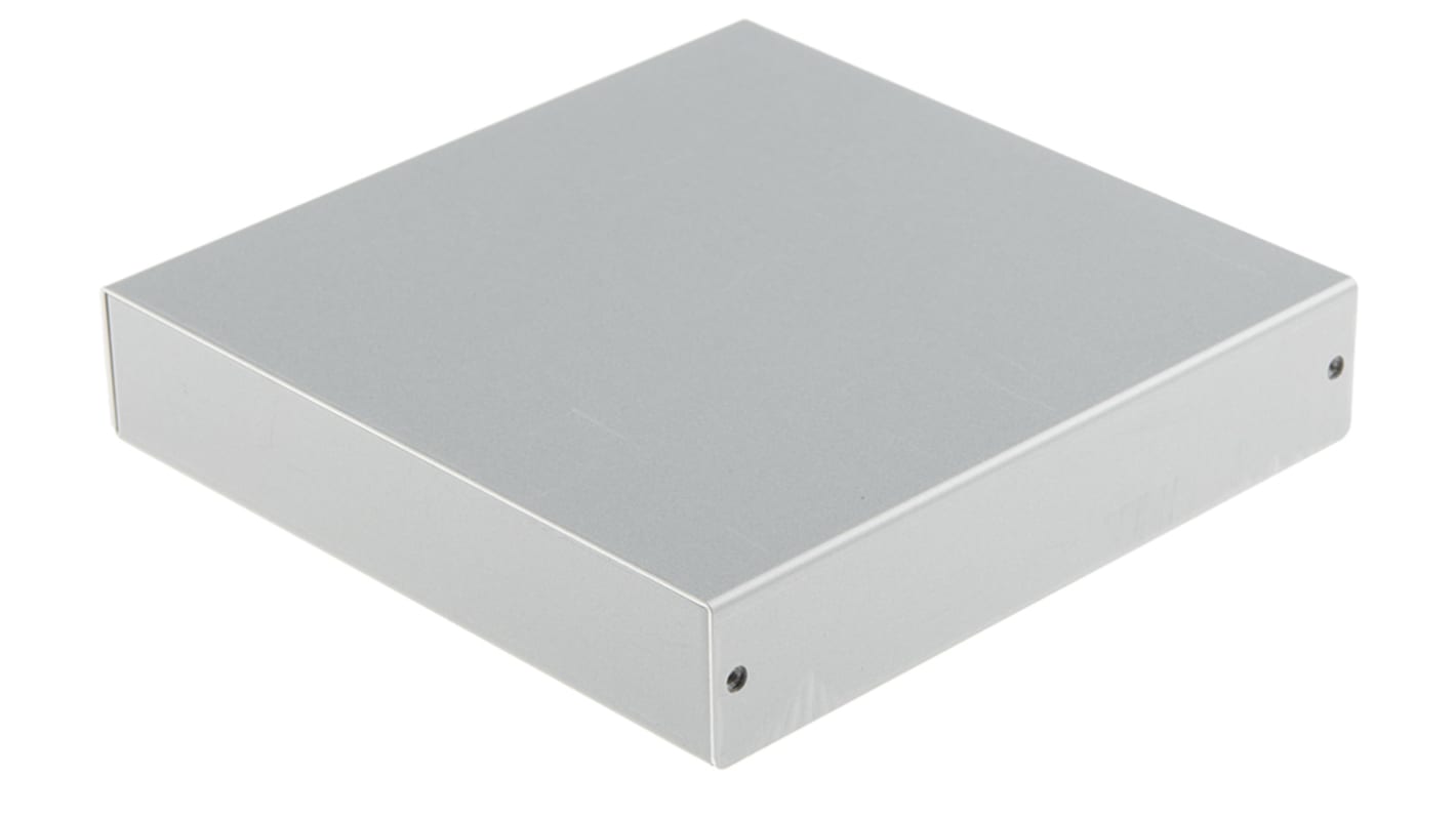 Takachi Electric Industrial MB Series Silver Aluminium Enclosure, Silver Lid, 150 x 150 x 30mm