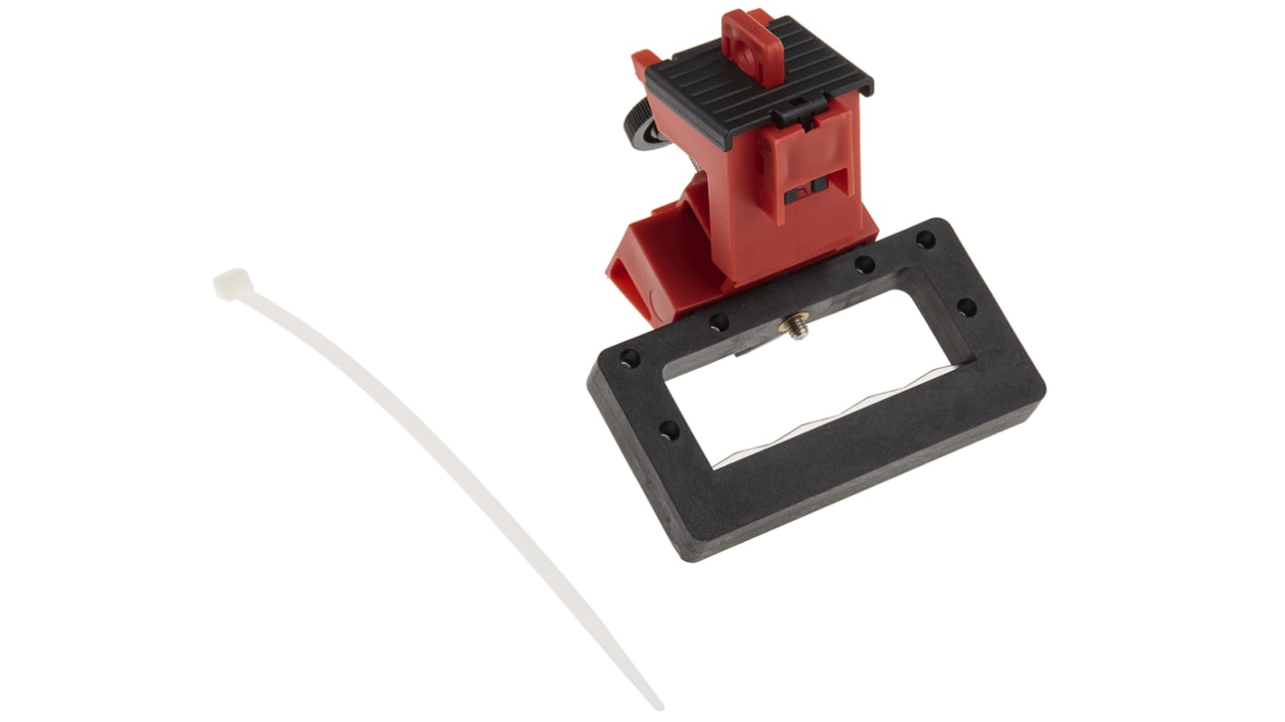 Brady Red Glass Fibre Reinforced Plastic Breaker lockout, 7.37mm Shackle