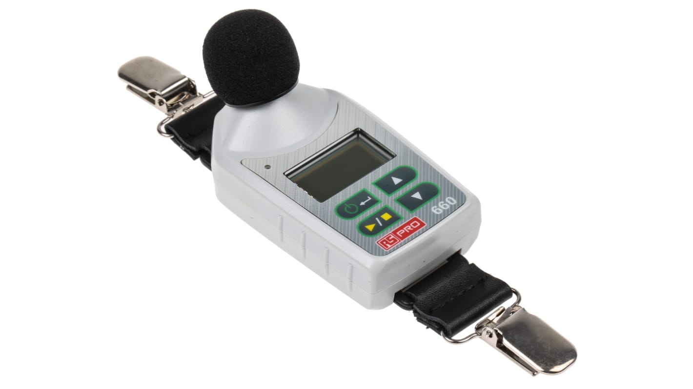 RS PRO RS-660  Datalogging Sound Level Meter, 70dB to 140dB, 8kHz max