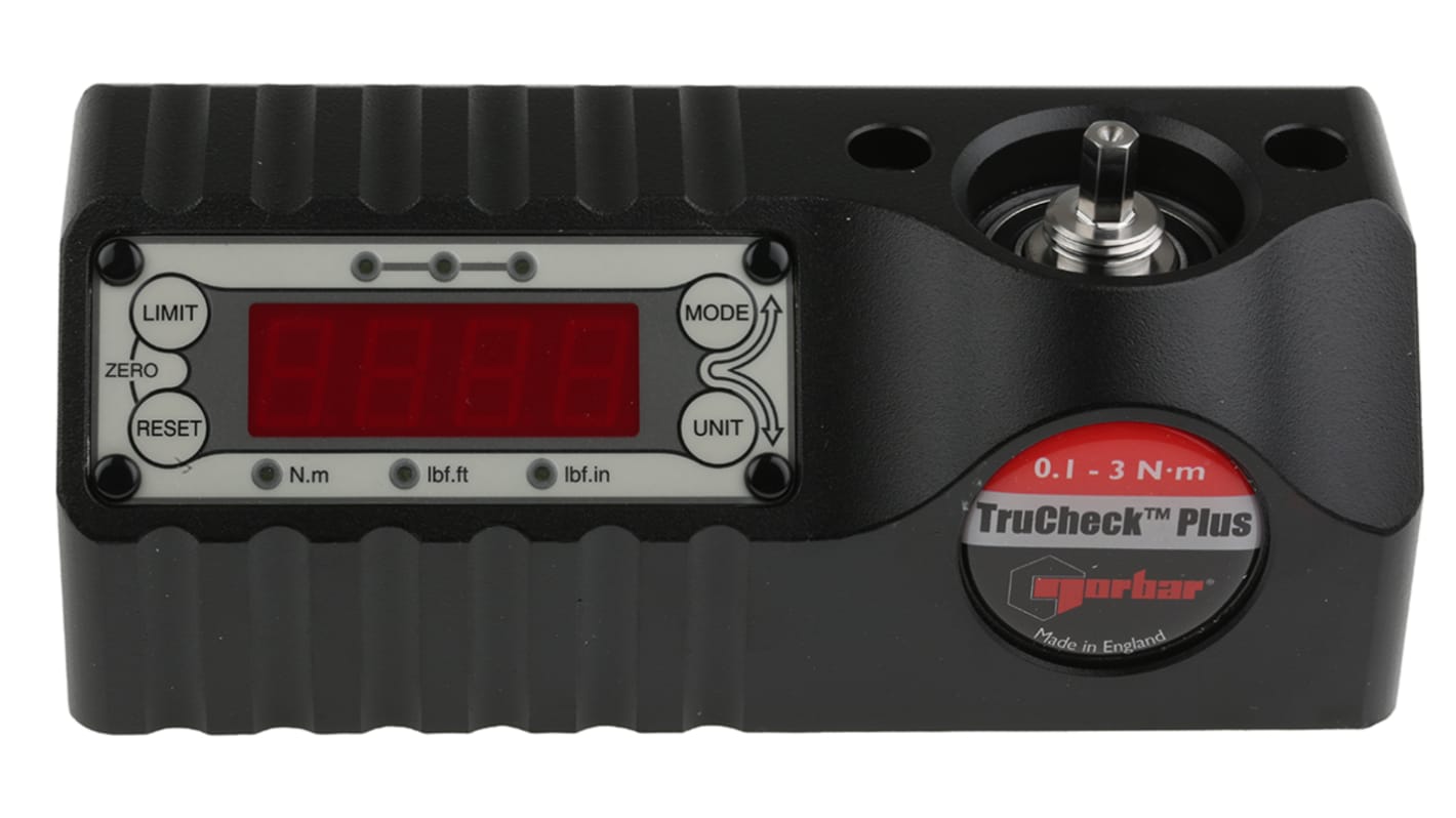 Norbar Torque Tools Digital Torque Tester, 0.1 to 3Nm, 1/4in Drive, ±1 % Accuracy