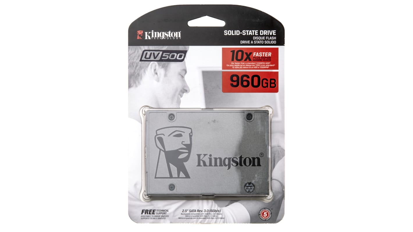 Kingston ソリッドステートドライブ SSD 内蔵 960 GB SATA II, SATA III