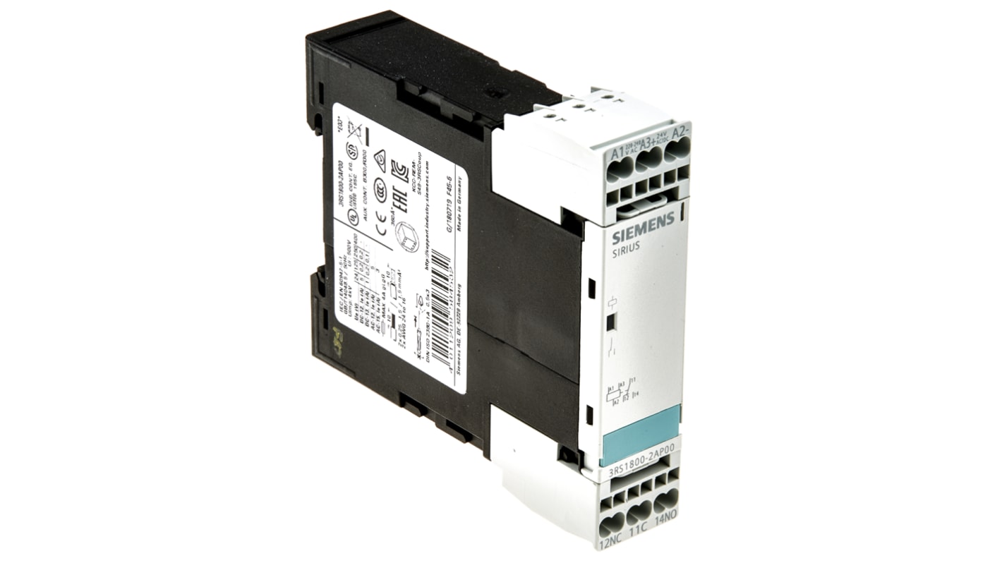 Siemens 3RS1 Series Interface Relay, DIN Rail Mount, 240V ac/dc Coil, SPDT, 1-Pole