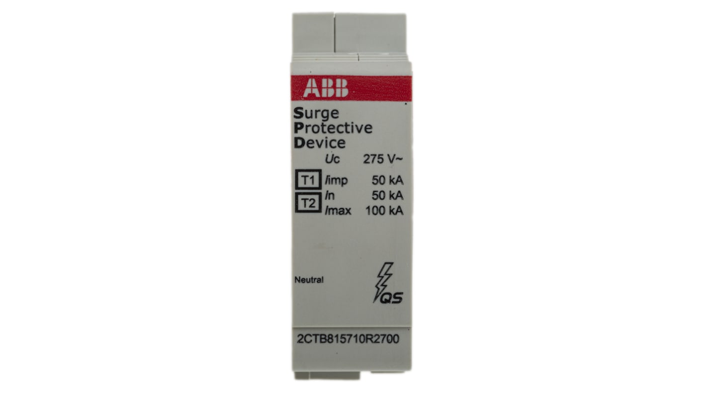 ABB, OVR Surge Protection Device 275 V Maximum Voltage Rating 80kA Maximum Surge Current Surge Protection Device