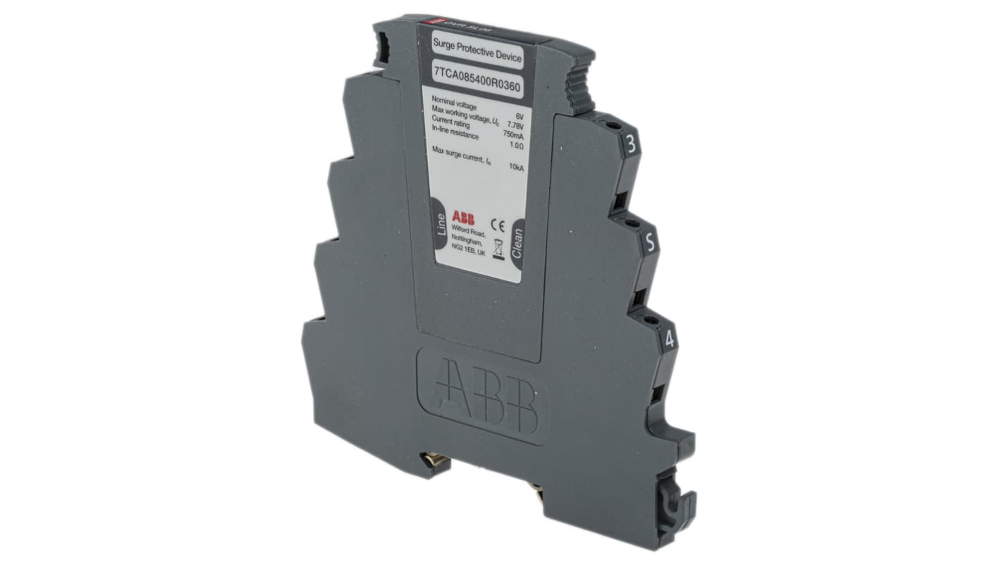 ABB, OVR Surge Protection Device 7.79 V Maximum Voltage Rating 20kA Maximum Surge Current Surge Protection Device