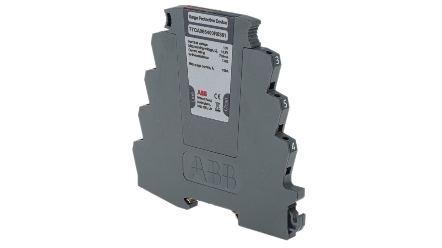 ABB サージ防止装置, 16.7 V, 20kA, DINレール, 7TCA085400R0361 OVR SL15