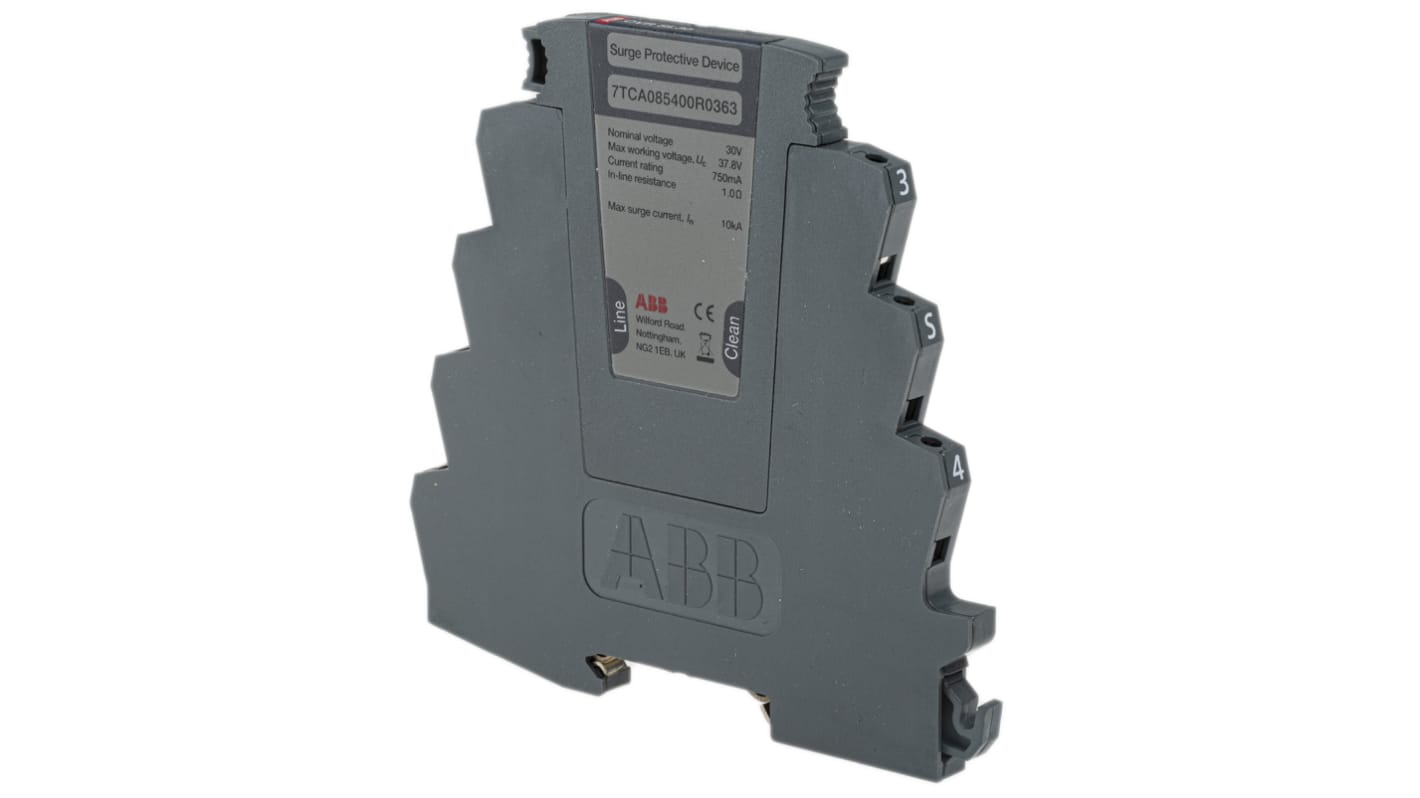 ABB, OVR Surge Protection Device 36.7 V Maximum Voltage Rating 20kA Maximum Surge Current Surge Protection Device