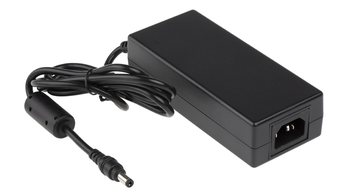 RS PRO 90W Plug-In AC/DC Adapter 12V dc Output, 7.5A Output