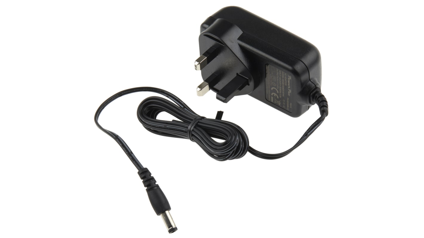 RS PRO Steckernetzteil AC/DC-Adapter 15W, 100V ac, 9V dc / 1.67A, UK-Netzstecker