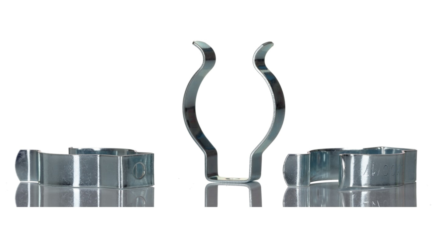 Clip a molla in Acciaio RS PRO, diametro di 32mm, diametro foro 4mm, dimensioni 28.2mm x 42.1mm x 9.53mm