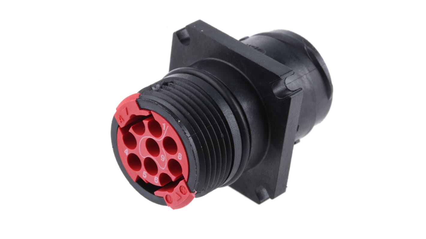 Souriau Circular Connector, 9 Contacts, Flange Mount, Plug, Male, IP68, Clipper Series