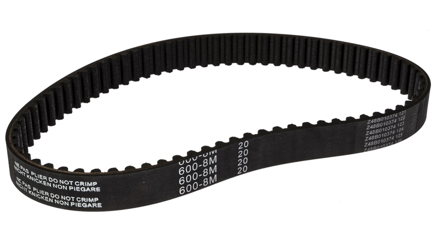 RS PRO Timing Belt, 75 Teeth, 600mm Length, 20mm Width