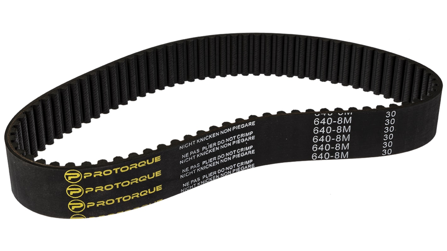 RS PRO Timing Belt, 80 Teeth, 640mm Length, 30mm Width