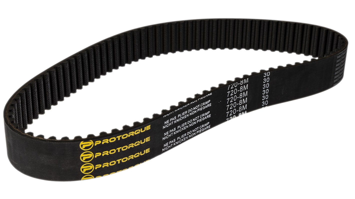 RS PRO Gummi Zahnriemen 90 Zähne, Teilung 8mm, Maße 30mm x 720mm