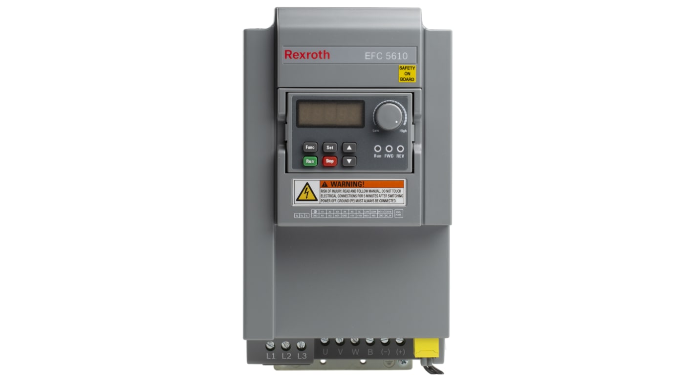 Bosch Rexroth EFC 5610 3-Phasen Frequenzumrichter 5,5 kW 380 V ac / 12,7 A 0 → 400Hz für Wechselstrommotor