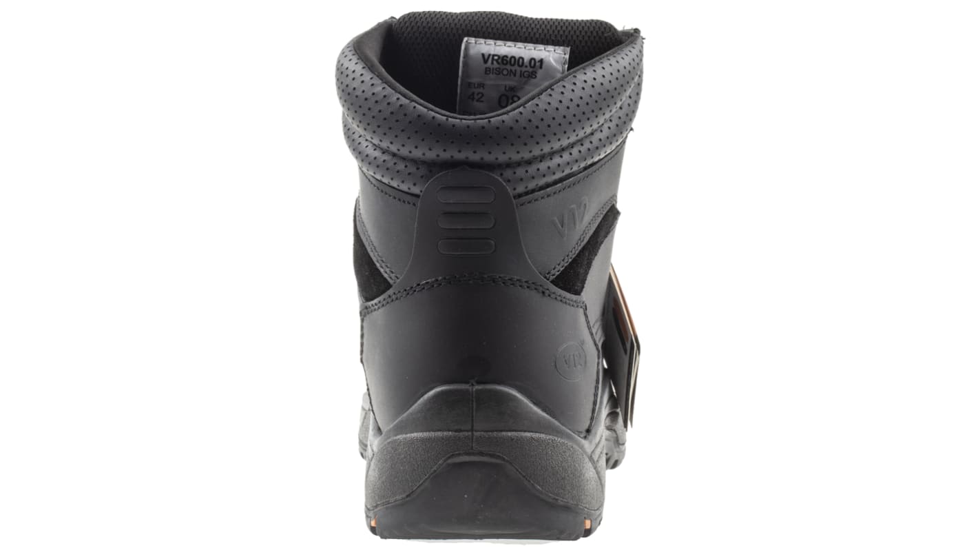 Bottes de sécurité V12 Footwear Bison, T 42, Noir, S3, SRC, antistatiques