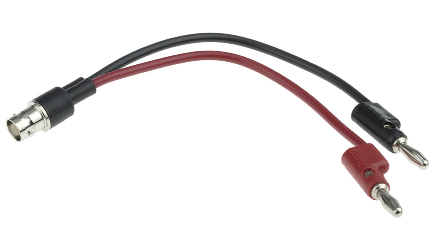 Cable de prueba BNC Pomona de color Negro, Rojo, Hembra-Macho, 500V dc, 210.69mm