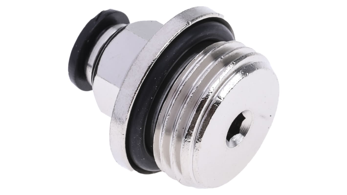 RS PRO Push-in Fitting, G 1/2 Male to Push In 6 mm, Threaded-to-Tube Connection Style