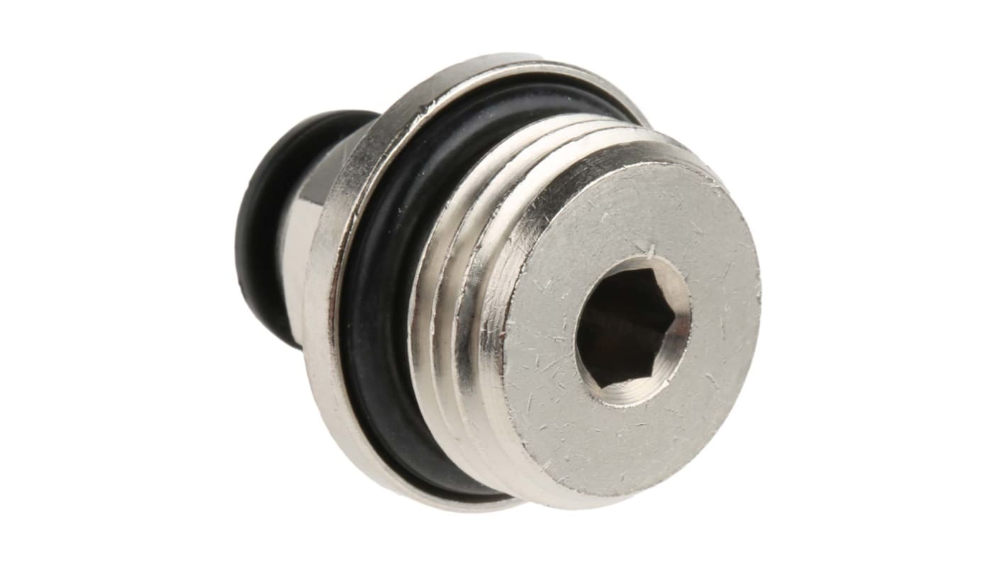 RS PRO Push-in Fitting, G 1/2 Male to Push In 8 mm, Threaded-to-Tube Connection Style