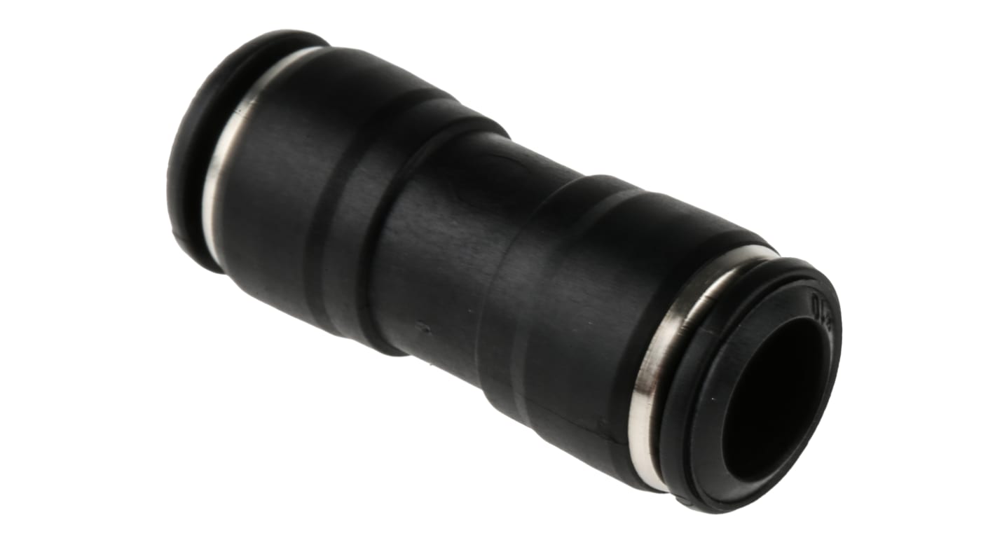 RS PRO Push-in Fitting, Push In 10 mm to Push In 10 mm, Tube-to-Tube Connection Style