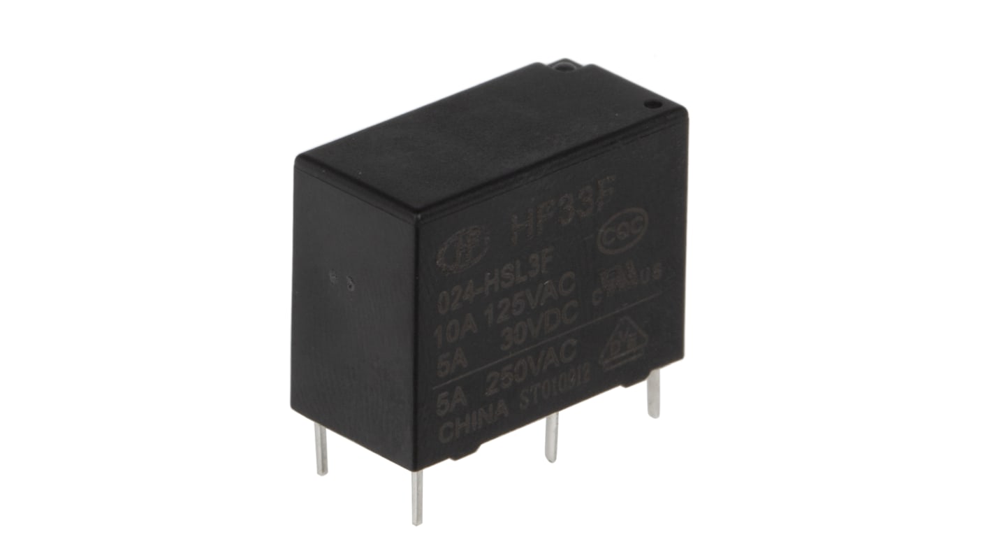 HF33F/024-HSL3F | Hongfa Europe GMBH PCB Mount Power Relay, 24V dc Coil ...