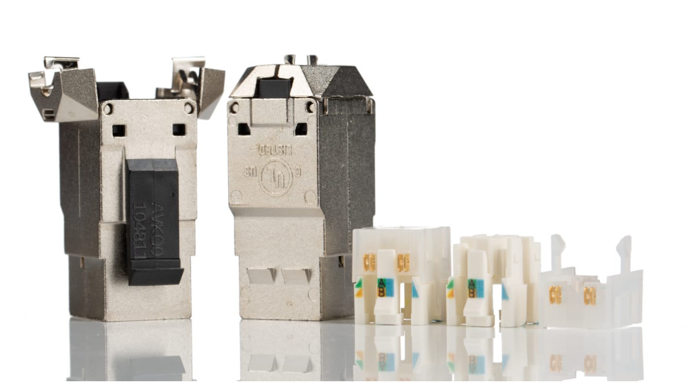 Connecteur RJ45 cat 6a Belden série REVConnect Femelle, STP Montage sur câble, ports Droit