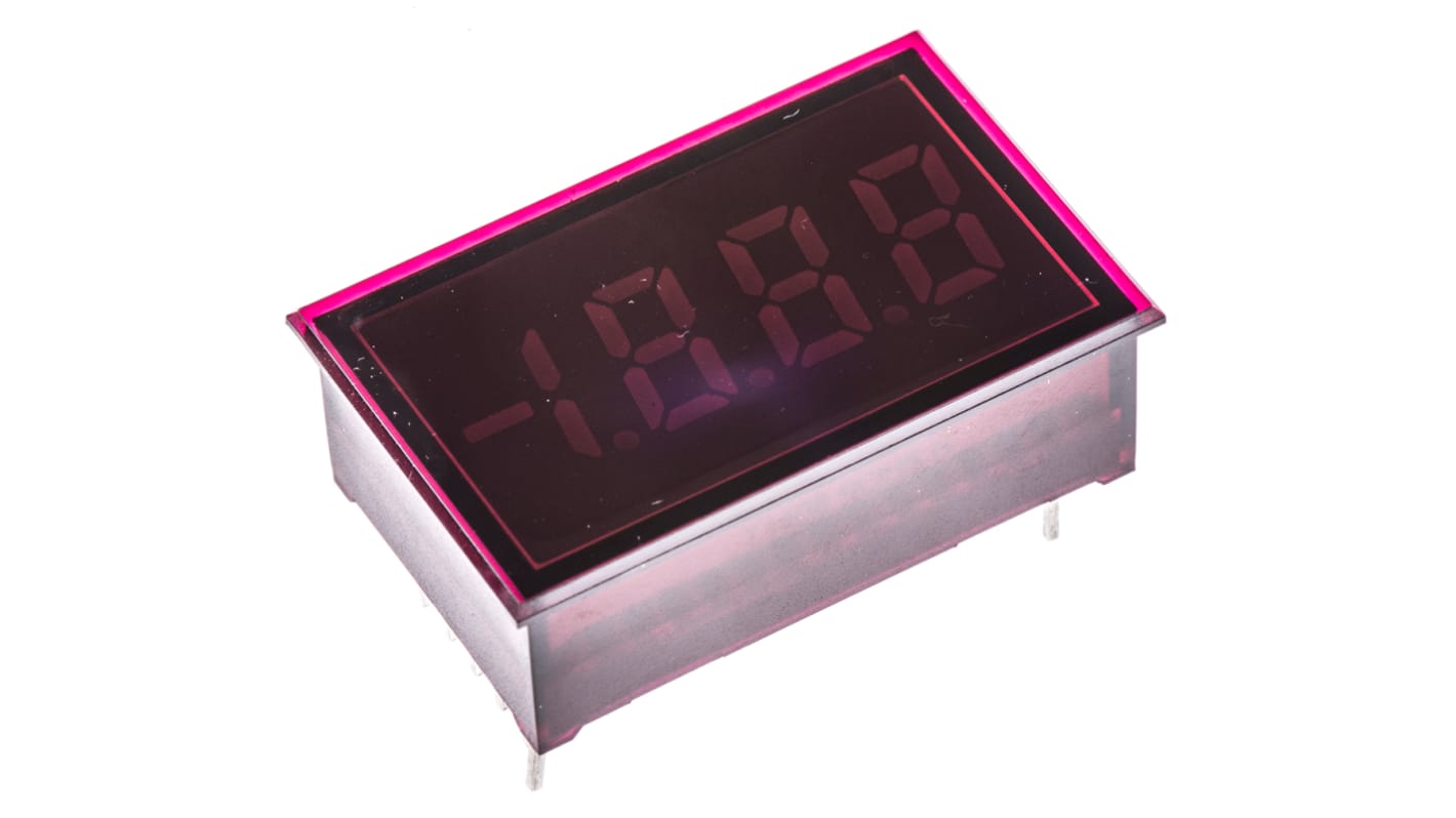 Voltímetro digital Murata Power Solutions, con display LED, 3.5 dígitos, dim. 34mm x 22mm