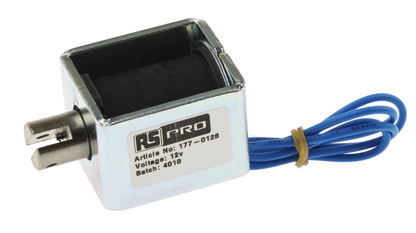 Electroaimant linéaire RS PRO 12 V c.c. 44 x 32 x 38 mm