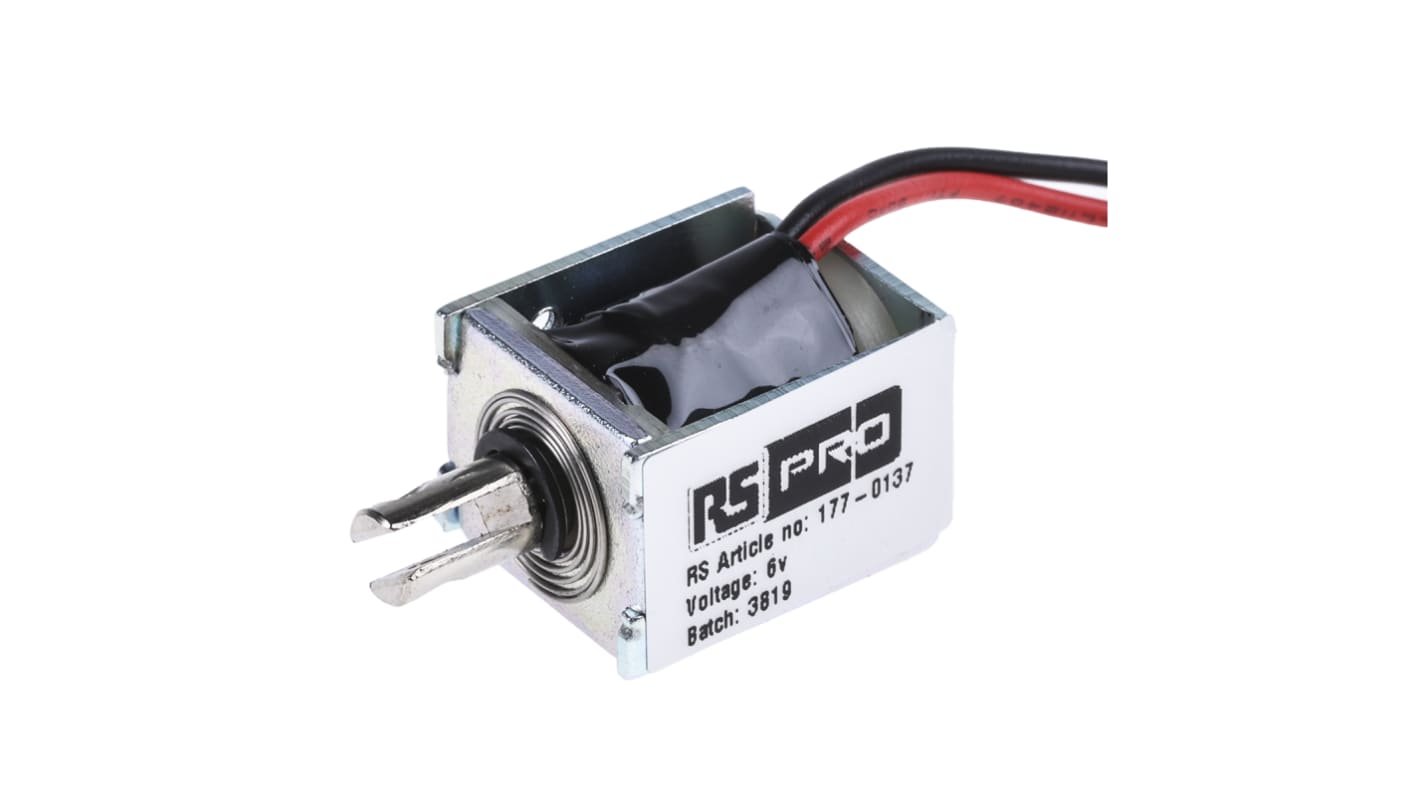 Solenoide lineare RS PRO, 6 V