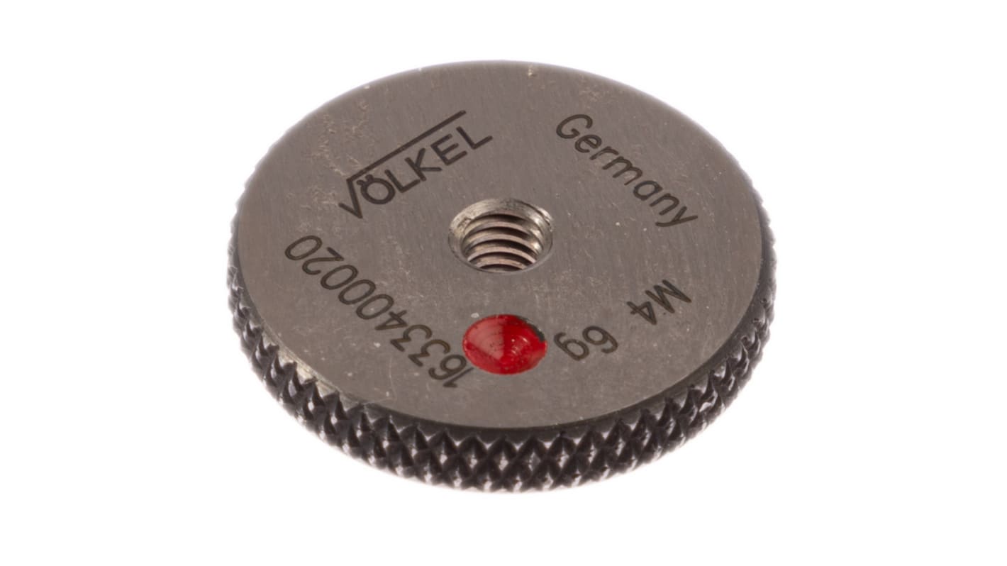 16334 Volkel M4 x 0.7 Ring Thread Gauge Ring Gauge, 0.7mm Pitch