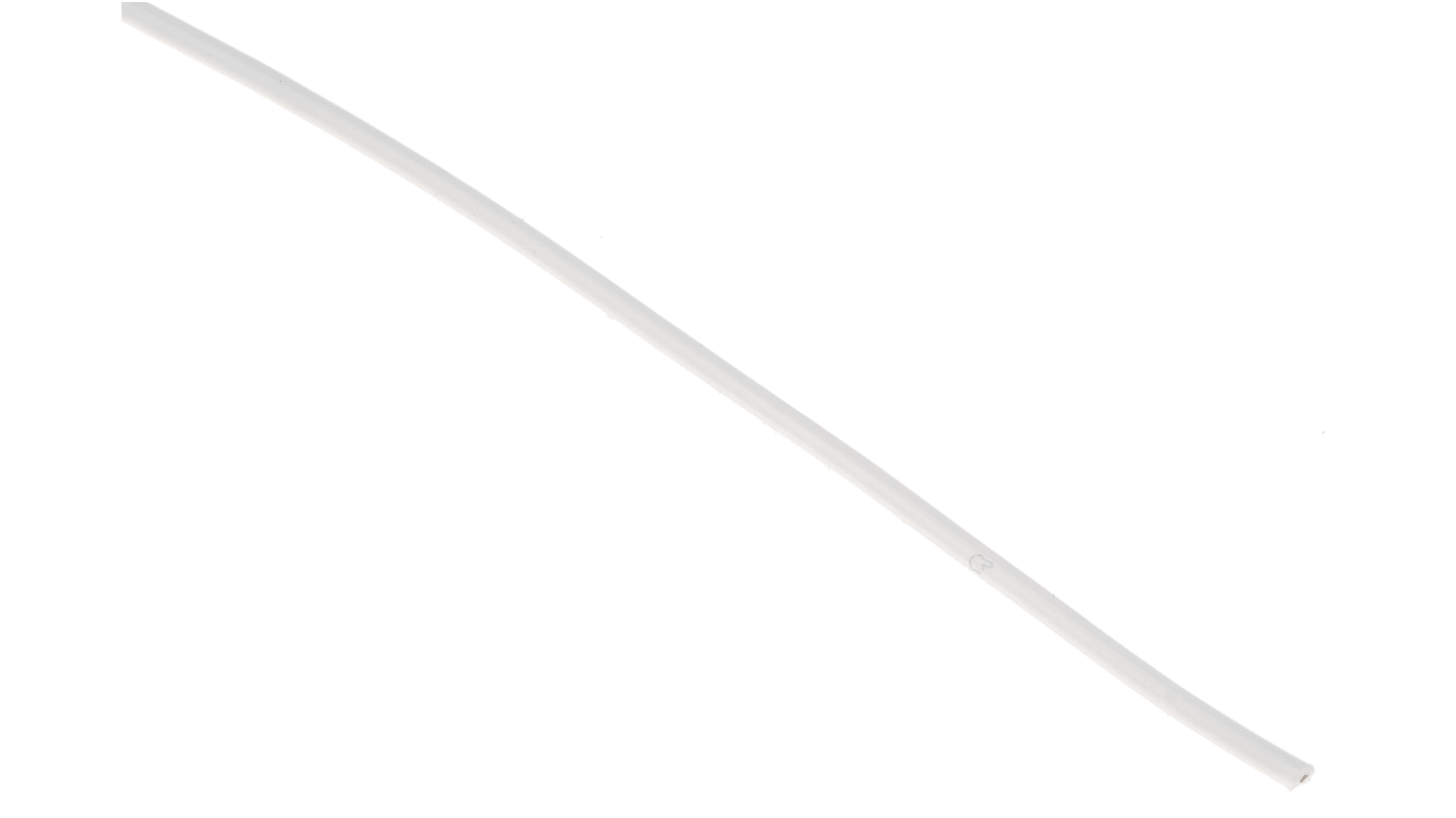 Alpha Wire Einzeladerleitung 0.14 mm², 26 AWG 30m Weiß PTFE isoliert Ø 0.99mm 7/0,16 mm Litzen UL1213